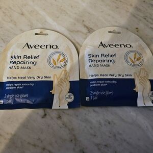 Aveeno Skin Relief Repairing Hand Mask Pair Gloves